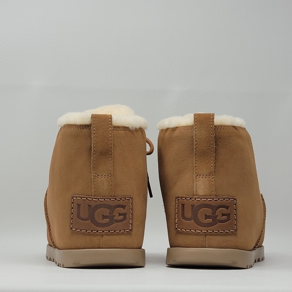UGG Pumped Lace-Up Chestnut Suede Comfort Women's Slippers Size US 8/UK 6 NEW - Picture 6 of 11